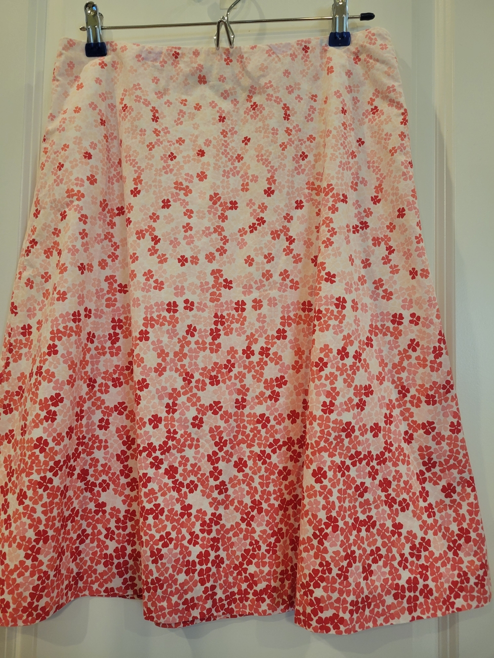 Women's Pink Floral A-Line Skirt